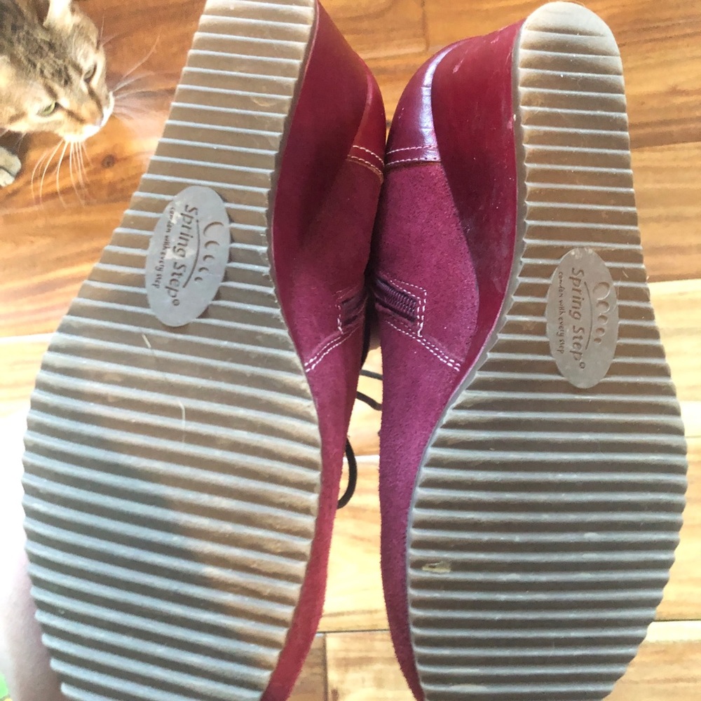 Spring Step L'Artiste Bordeaux Westminster Bootie 38 - Picture 7 of 8